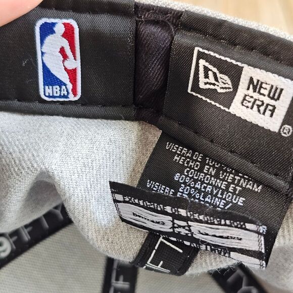 Golden State Warriors New Era Hat Cap Low Crown Grey Blue Gold 59FIFTY 7 1/4 GSW - Picture 15 of 15